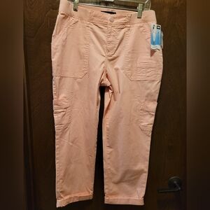 Lee Pink Relaxed Fit Crop Pants NWT